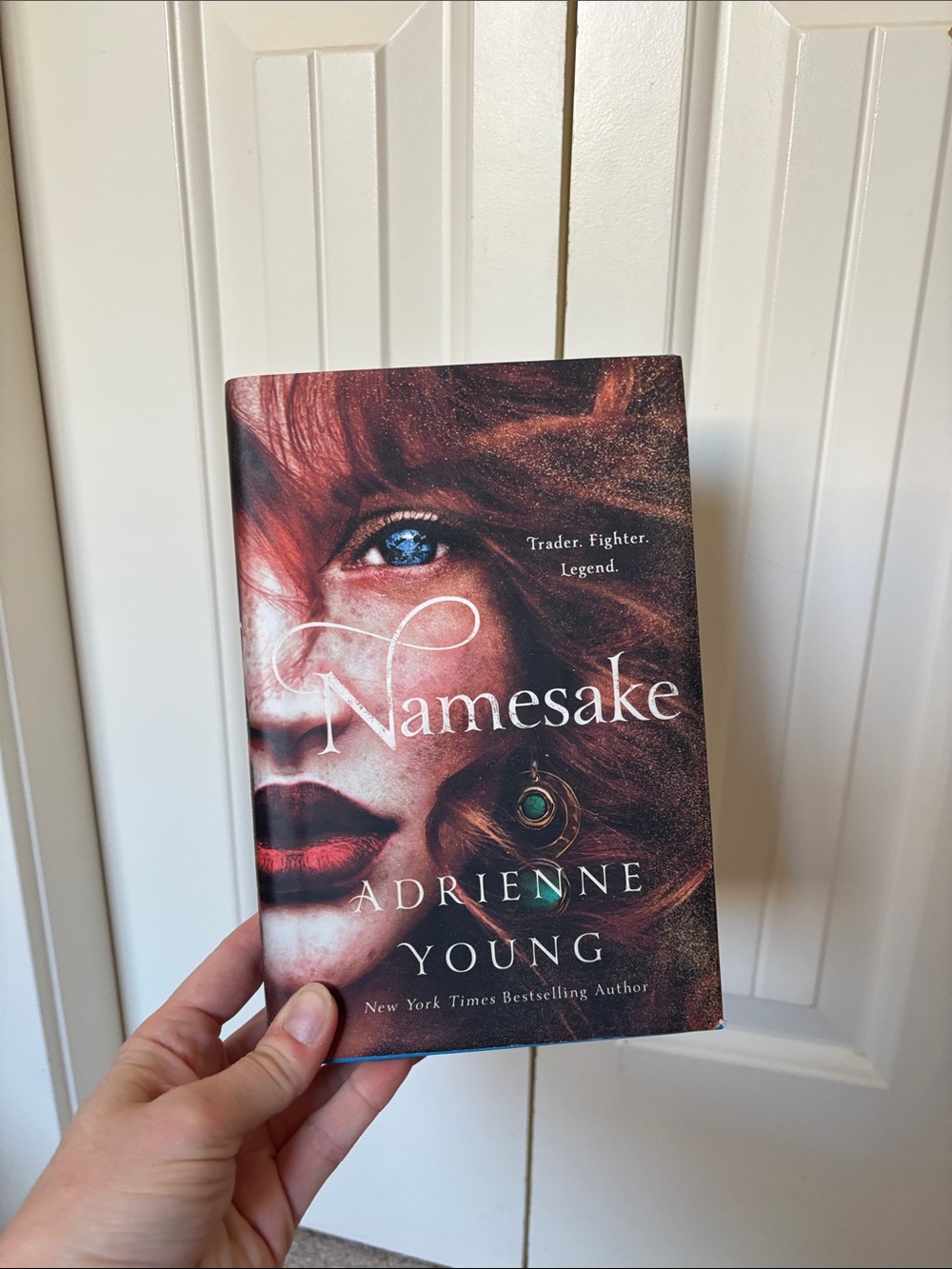 Namesake by Adrienne — Red and Gold Decorative Coffee Table Book